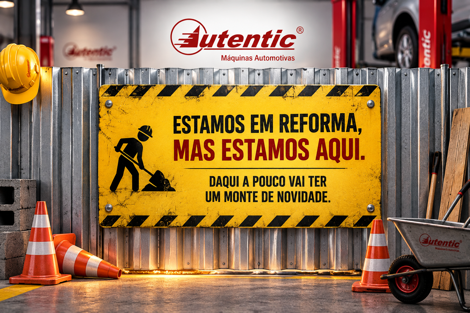 Autentic - Estamos em reforma, mas estamos aqui. Daqui a pouco vai ter um monte de novidade.